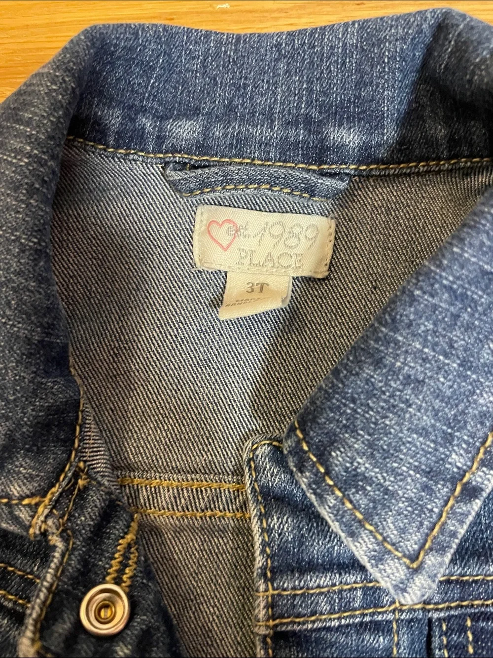 The Children's Place Dark Blue Denim Jacket for Kids